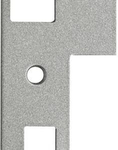 Lappenschliessblech 170mmDIN R 24mm rd.Nickel-silb
