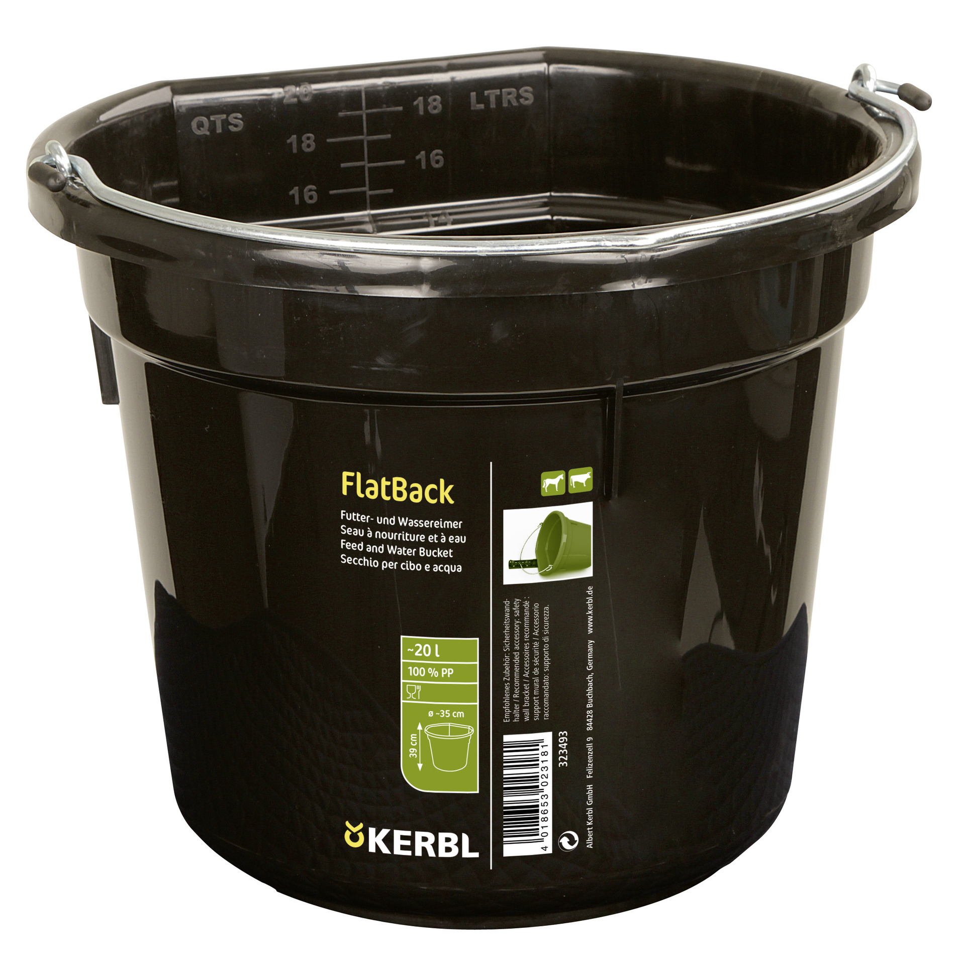 Futter- und Wassereimer, FlatBack, ca. 20ltr 1 Futter- und Wassereimer, FlatBack, ca. 20ltr