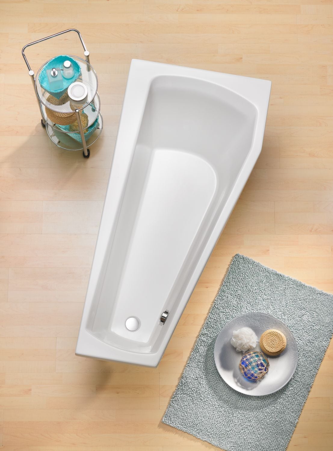 Badewanne Bahia, 1600x750/420mm, weiß 1 Badewanne Bahia, 1600x750/420mm, weiß