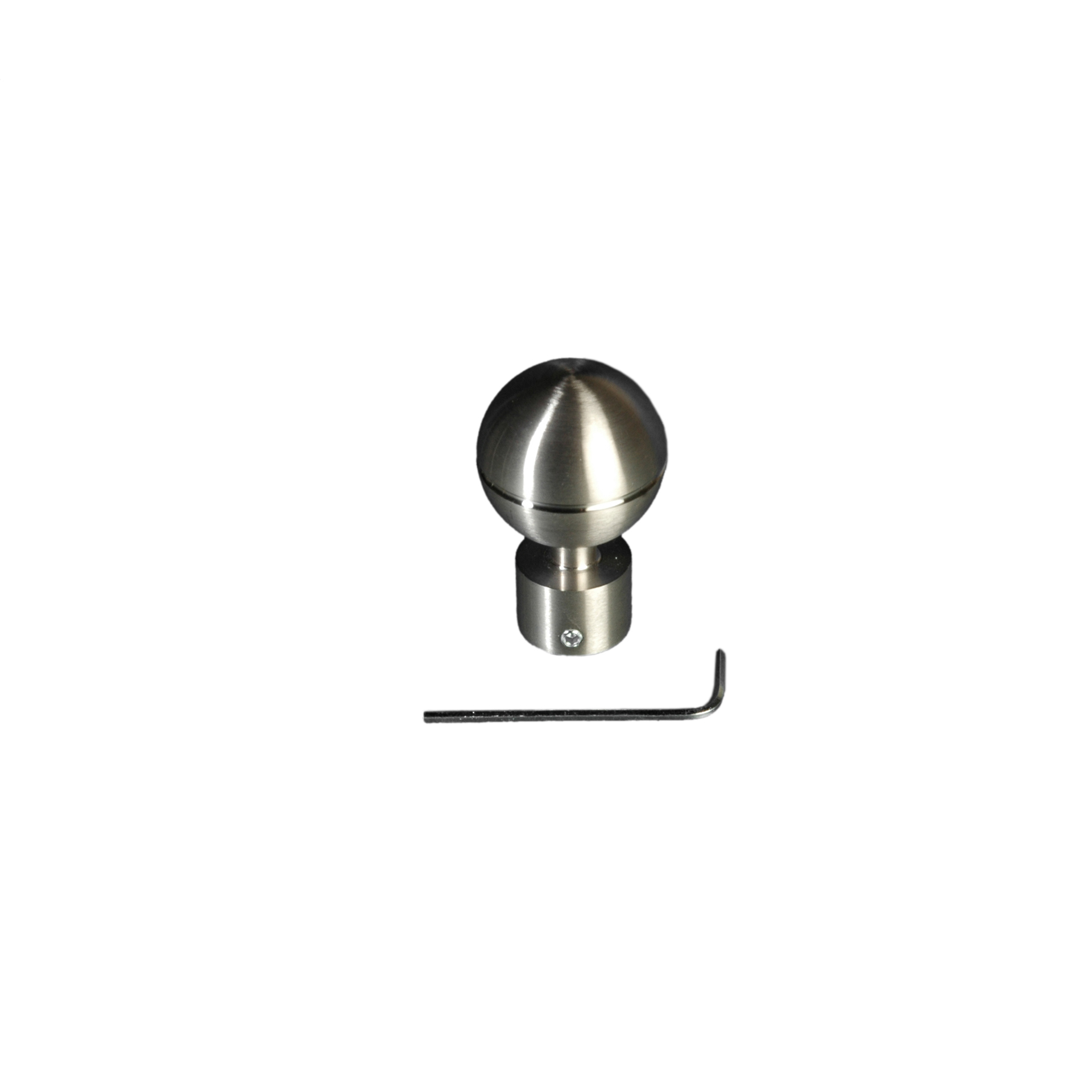 Endstück für Gardinenstangen Kugel Inox, ø 16 mm 1 Endstück für Gardinenstangen Kugel Inox, ø 16 mm