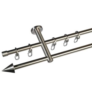 Gardinenstange Kegel II 12 mm Stilgarnitur aus Edelstahl