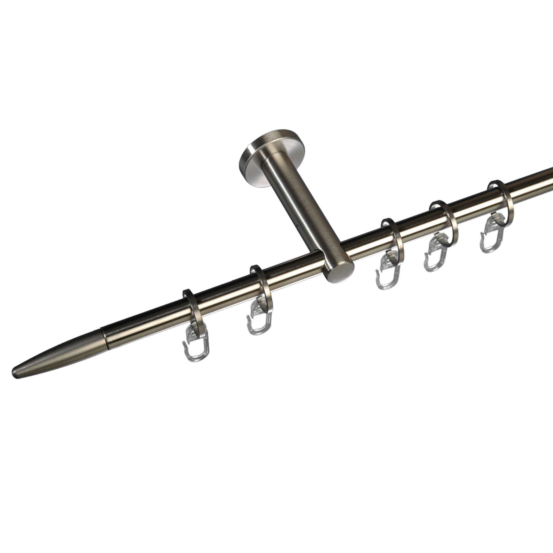 Gardinenstange Stick 12 mm Stilgarnitur aus Edelstahl 1 Gardinenstange Stick 12 mm Stilgarnitur aus Edelstahl