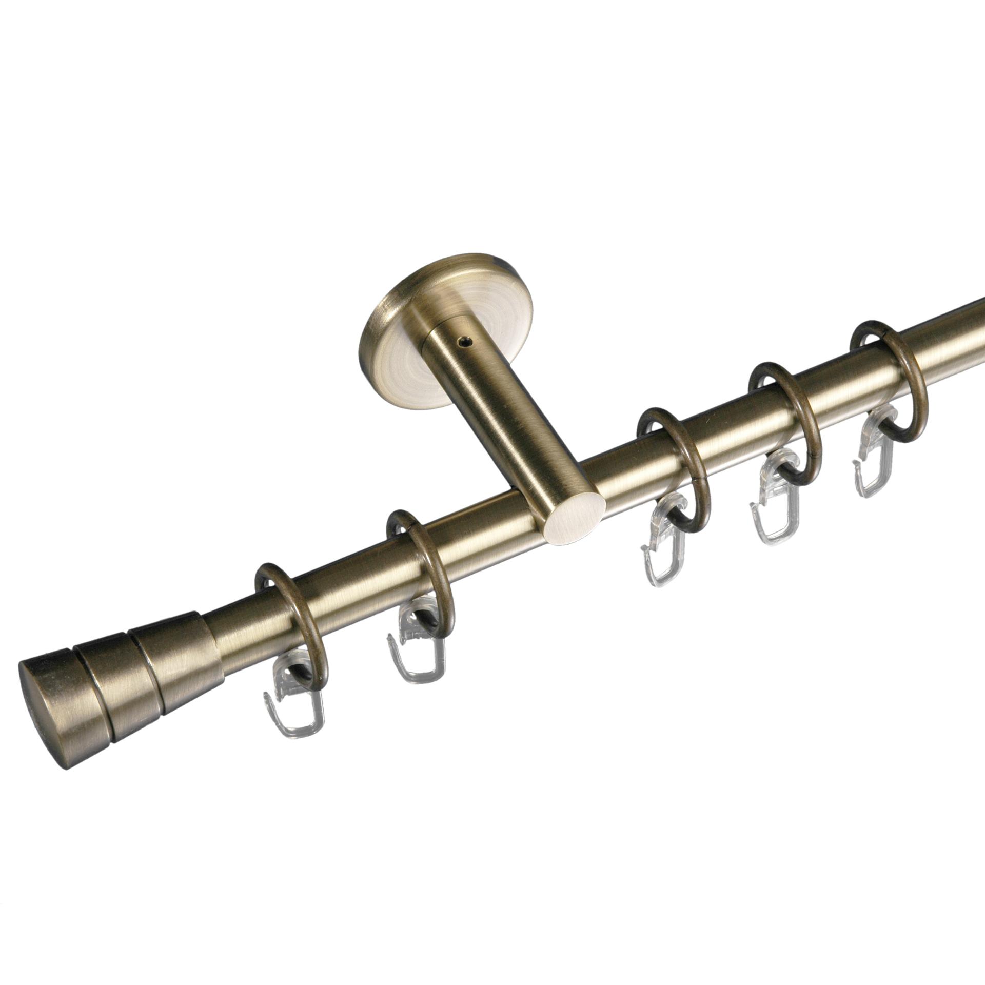 Gardinenstange Concav mit Rille 16 mm Stilgarnitur 1 Gardinenstange Concav mit Rille 16 mm Stilgarnitur