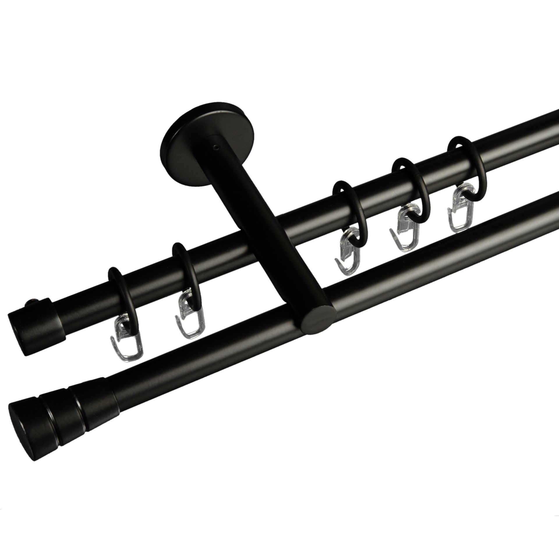 Gardinenstange Concav mit Rille 16 mm Stilgarnitur 1 Gardinenstange Concav mit Rille 16 mm Stilgarnitur