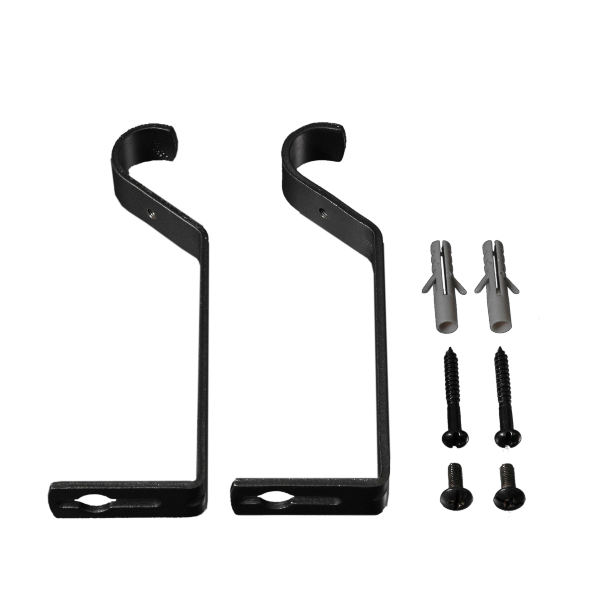 Träger offen für Gardinenstangen 14cm, einläufig, 2 Stück 1 Träger offen für Gardinenstangen 14cm, einläufig, 2 Stück