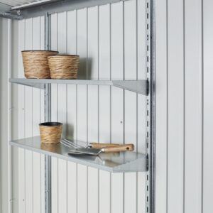 Regale-Set für Geraetehaus+Hl, 2 Böden