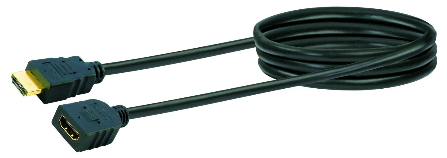 Schwaiger HDMI Verlängerung 1,5m schwarz 1 Schwaiger HDMI Verlängerung 1,5m schwarz