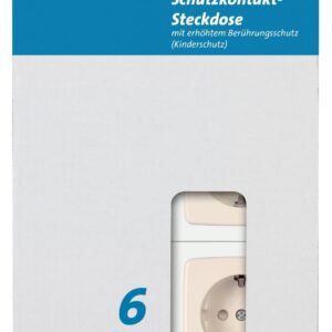 RIVO Schutzkontakt-Steckdose 6 Stück Packung