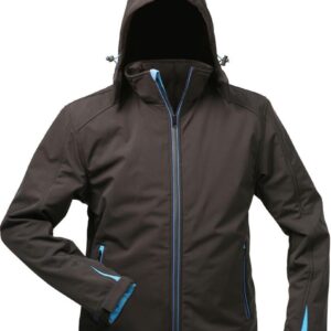 Jacke,Softshell m. KapuzeGr. L, schwarz