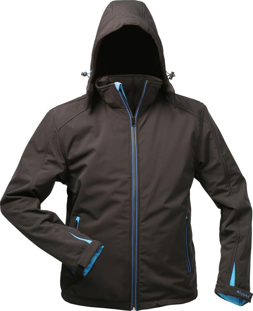 Jacke,Softshell m. KapuzeGr. 2XL, schwarz 1 Jacke,Softshell m. KapuzeGr. 2XL, schwarz