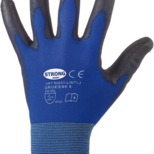 Feinstrickhandsch.Lintao PU, blau, Gr. 9