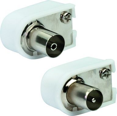 Schwaiger Winkelstecker-Buchse Set schraubbar 1 Schwaiger Winkelstecker-Buchse Set schraubbar