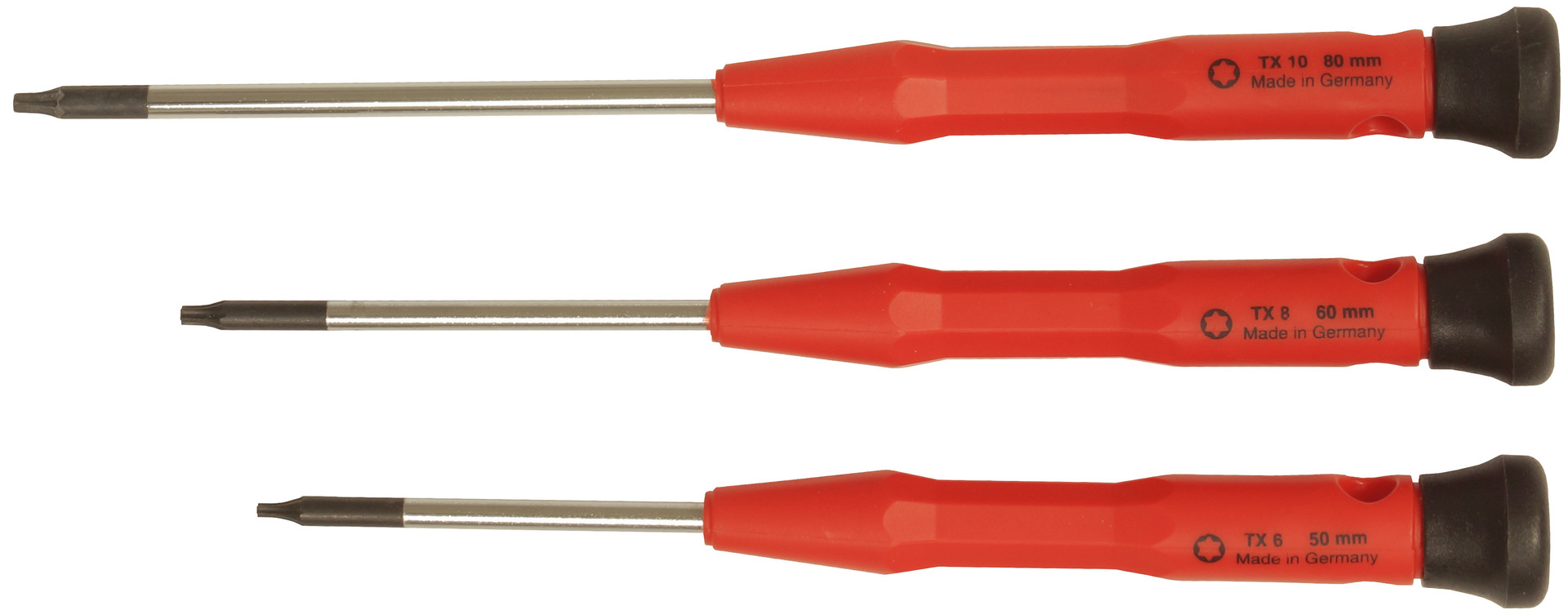 Feinmechaniker-Schraubendreher-Satz, 3-teilig, TX 6,8,10 1 Feinmechaniker-Schraubendreher-Satz, 3-teilig, TX 6,8,10