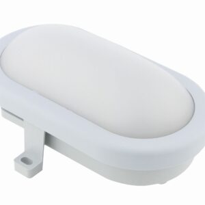 LED Ovalarmatur IP 44  5,5 Watt  grau