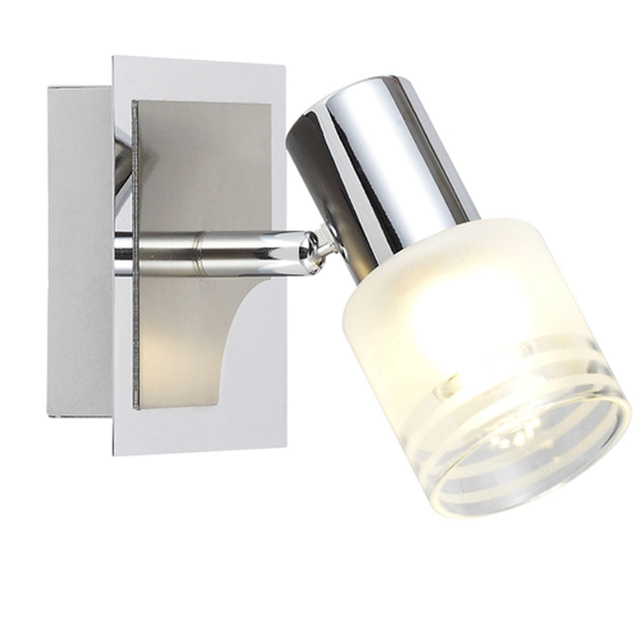 Lea Wandleuchte Led Eisen-Chrom 1 Lea Wandleuchte Led Eisen-Chrom