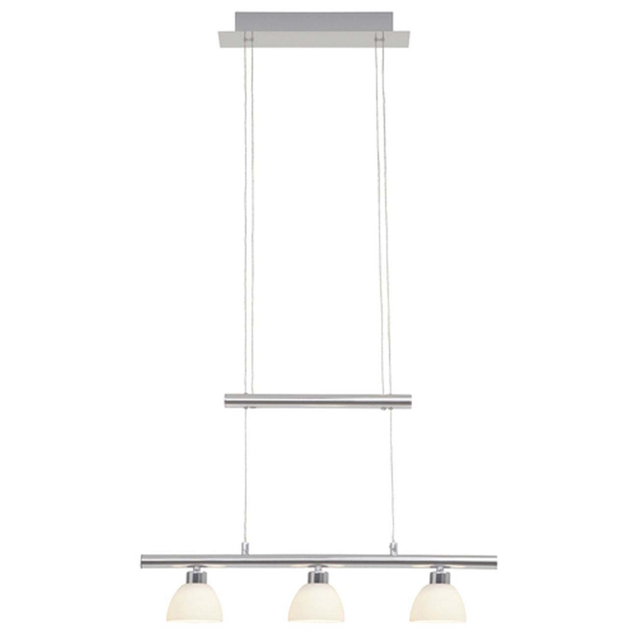Tonja Led Pendelleuchte Hoehenverstellbar Chrom-Weiss 1 Tonja Led Pendelleuchte Hoehenverstellbar Chrom-Weiss