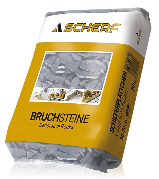 Schieferplättchen graphit-schwarz 1 Schieferplättchen graphit-schwarz