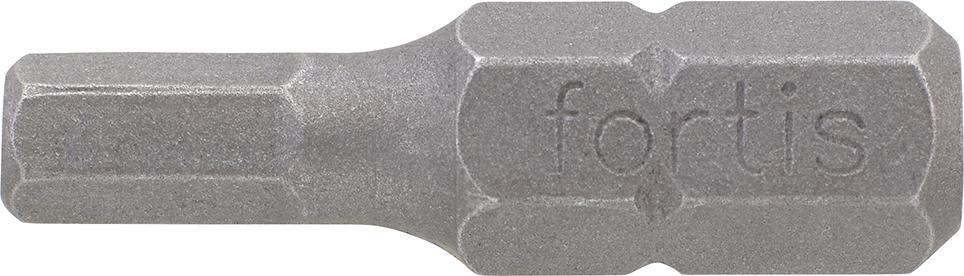 Bit zähhart 1/4" DIN3126 C6,3 Innensechskant 2x25mm 10er Pack FORTIS 1 Bit zähhart 1/4" DIN3126 C6,3 Innensechskant 2x25mm 10er Pack FORTIS