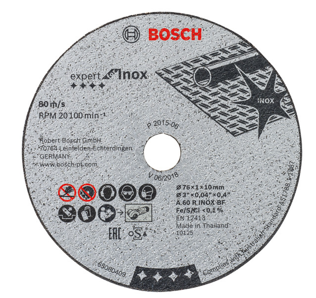 Trennscheiben A60R INOX BF 76x1mm 5St. 1 Trennscheiben A60R INOX BF 76x1mm 5St.