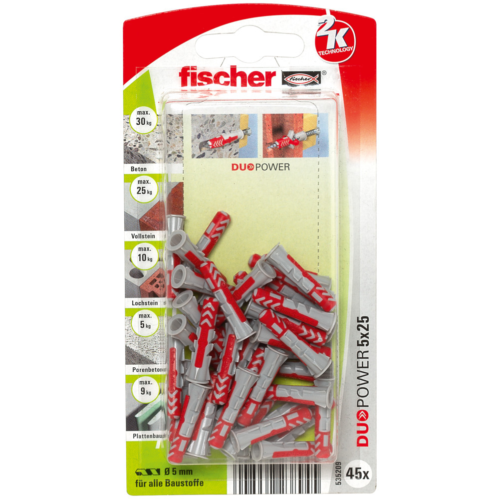 Duopower Dübel 5x25 K 1 Duopower Dübel 5x25 K