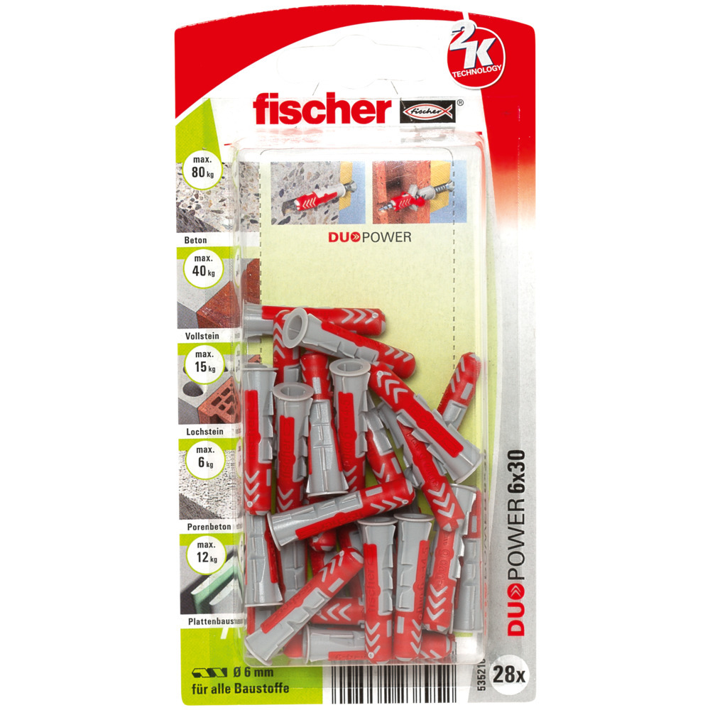 Duopower Dübel 6x30 K 1 Duopower Dübel 6x30 K