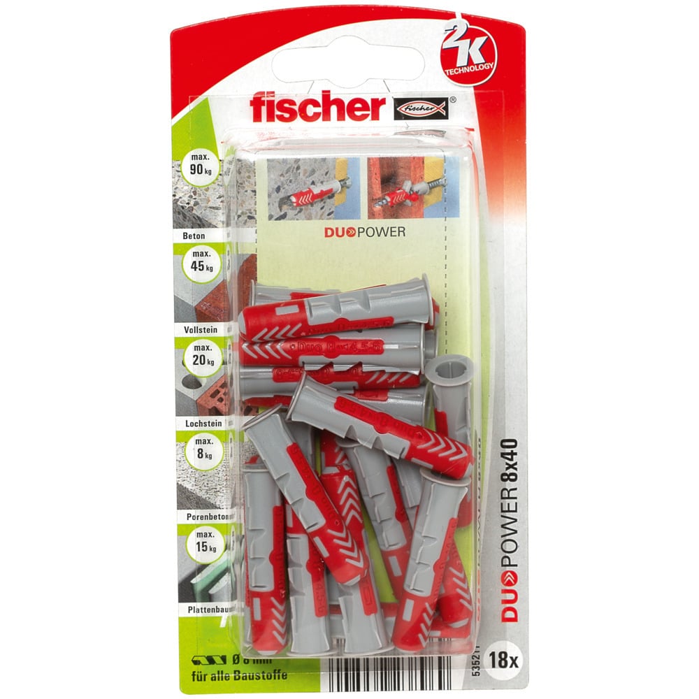 Duopower Dübel 8x40 K 1 Duopower Dübel 8x40 K