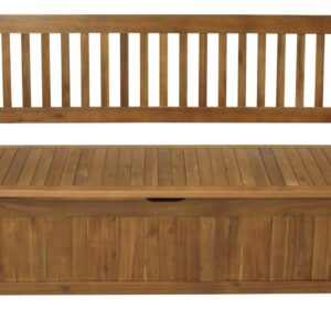 Truhenbank BENITA 3-sitzer, Akazie
