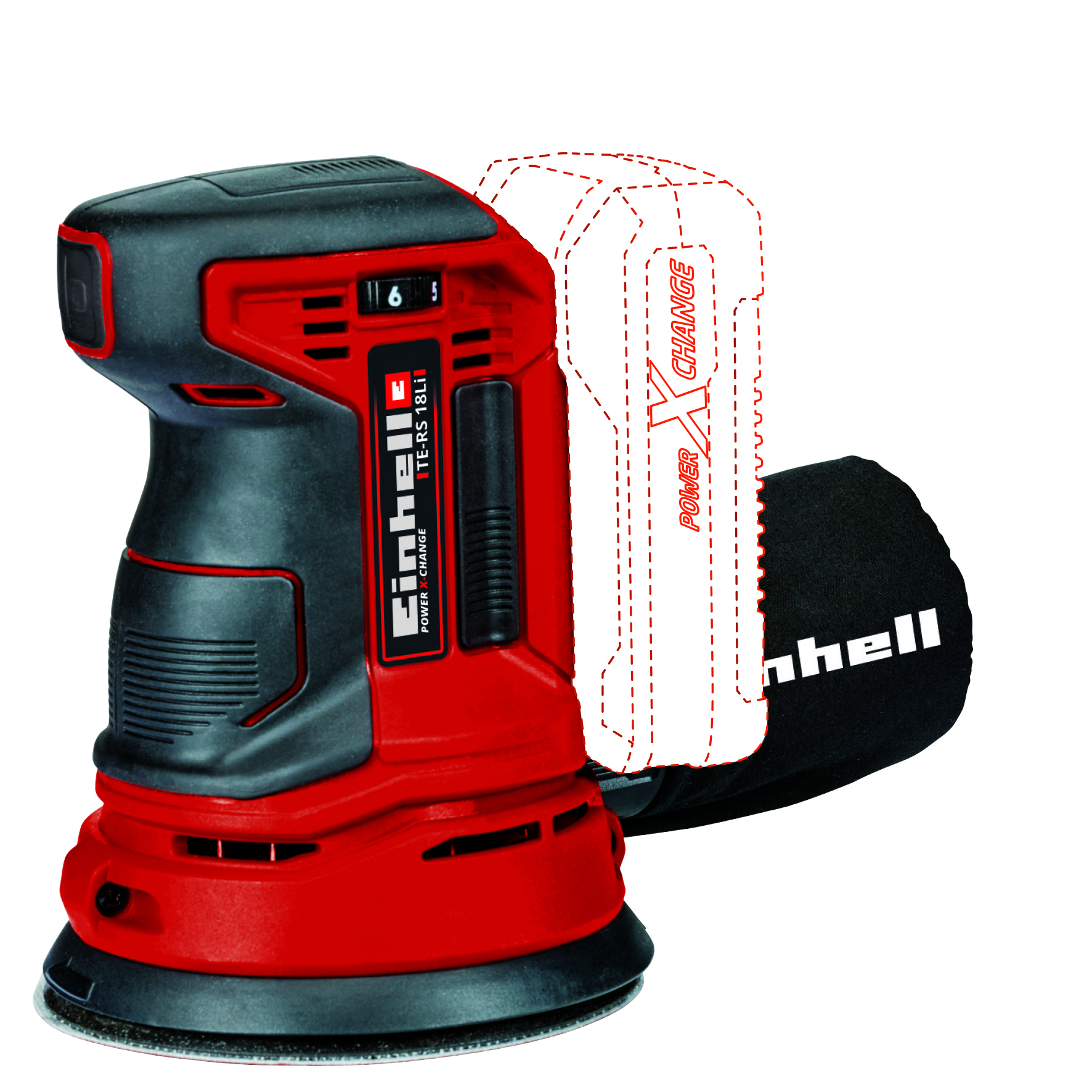 Power X-Change Akku-Exzenterschleifer TE-RS 18 Li 1 Power X-Change Akku-Exzenterschleifer TE-RS 18 Li