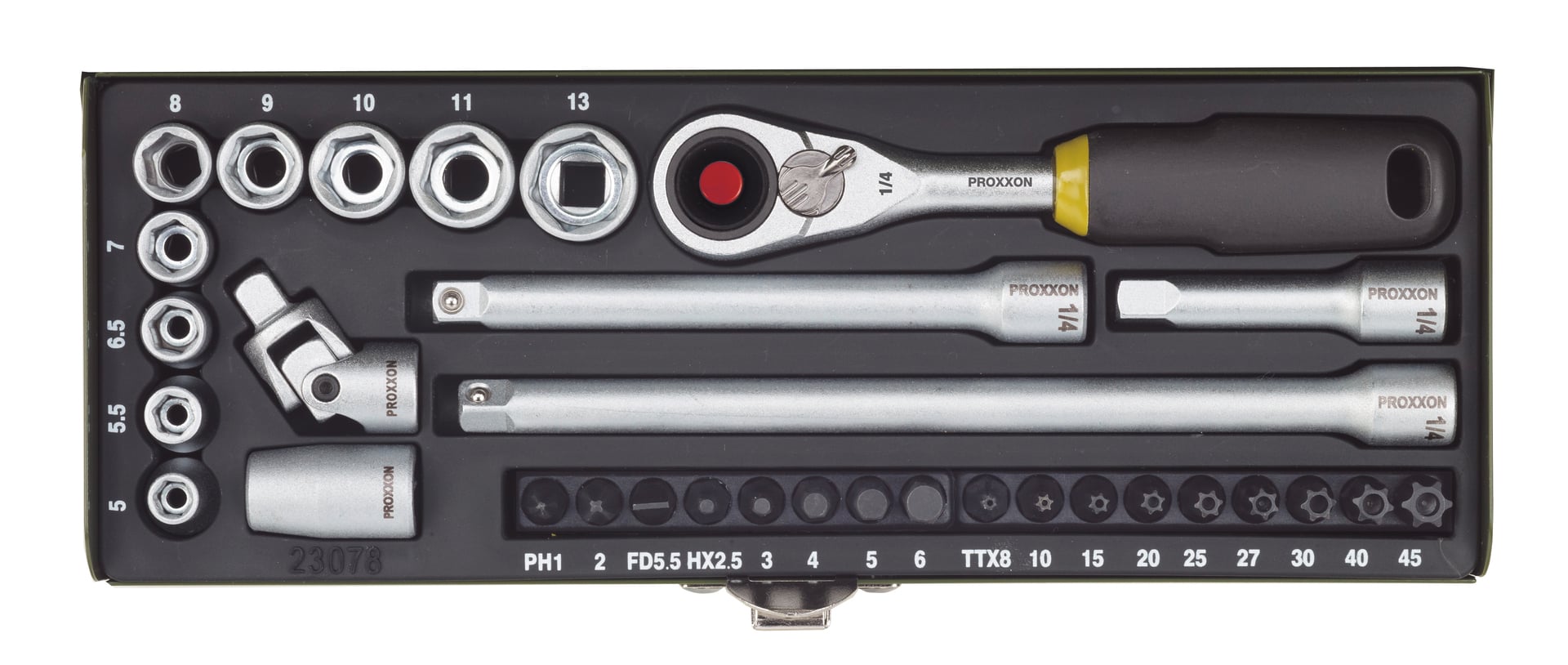 Feinmechaniker-Steckschlüssel- Schraubensatz 32-tlg. 1 Feinmechaniker-Steckschlüssel- Schraubensatz 32-tlg.