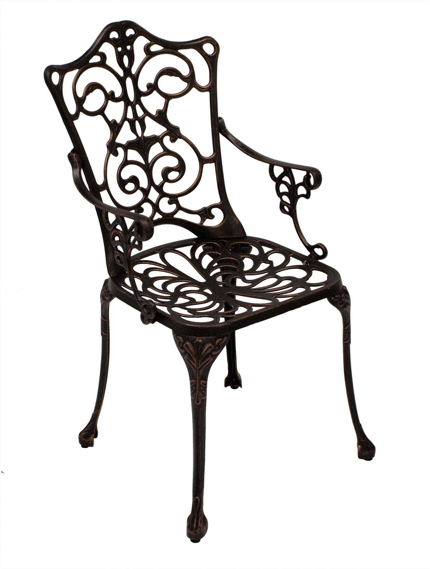 Gartensessel Jugendstil bronze-antik 1 Gartensessel Jugendstil bronze-antik