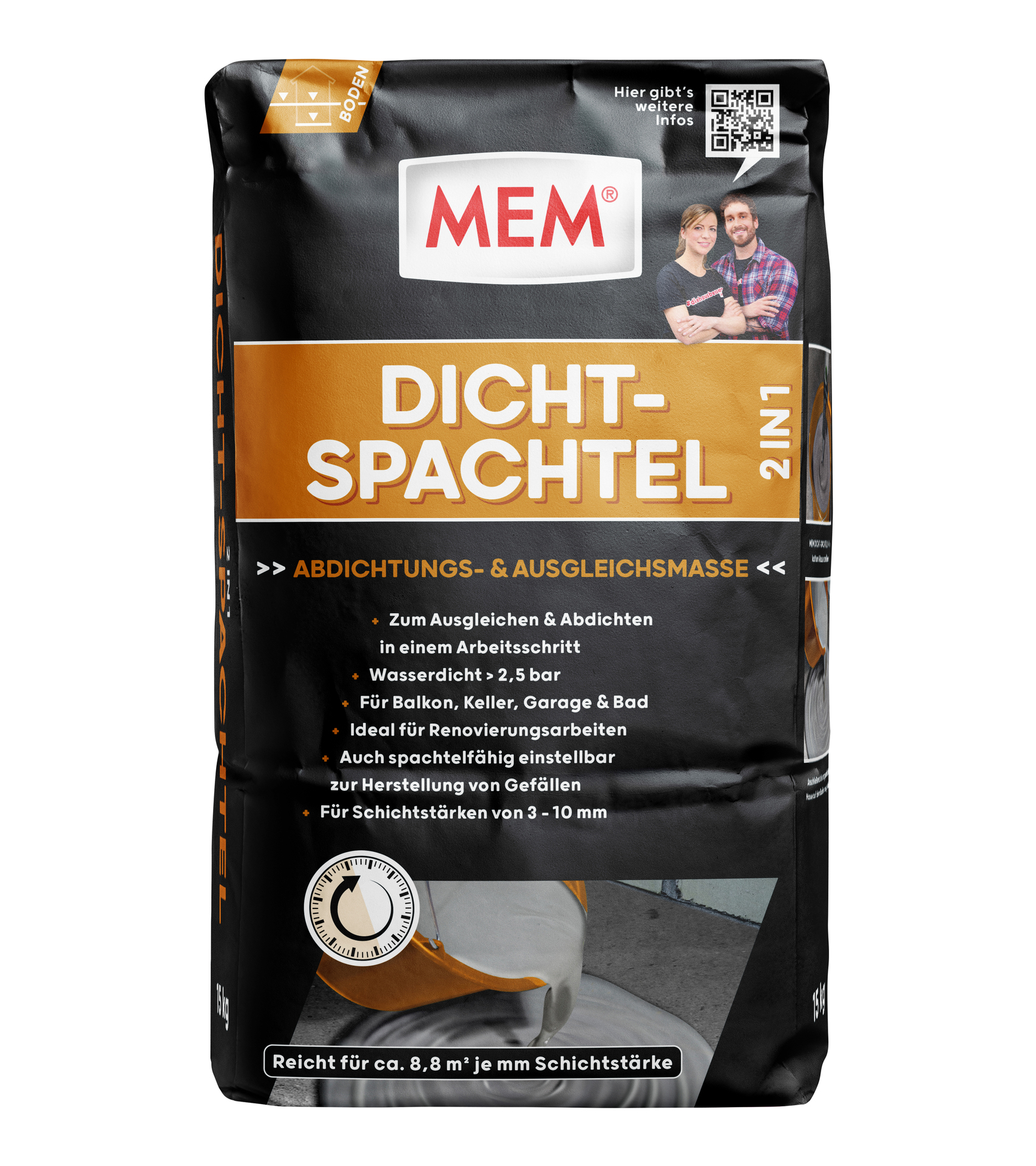 Dicht-Spachtel 2 in 1 15kg 1 Dicht-Spachtel 2 in 1 15kg