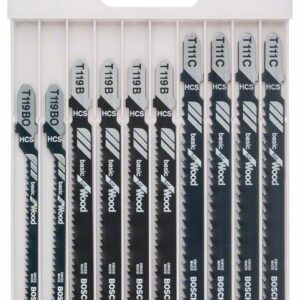 10tlg  Stichsägeblatt-Set Basic für Holz