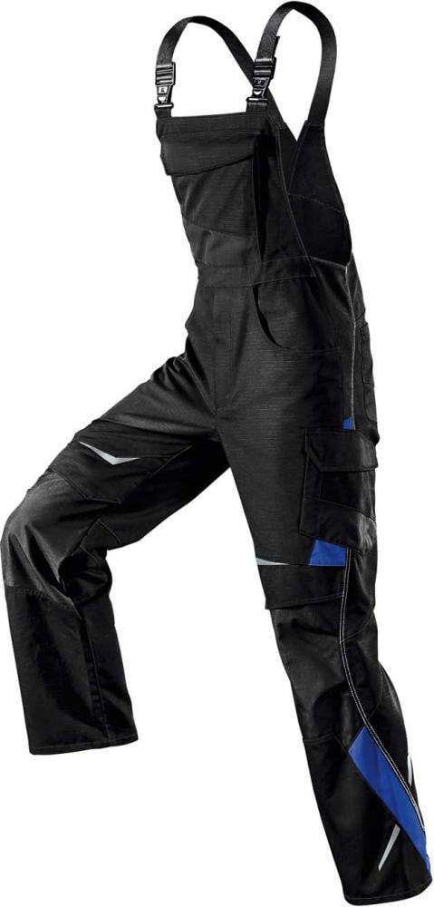 Latzhose Pulsschlag schwarz-kornblau 1 Latzhose Pulsschlag schwarz-kornblau