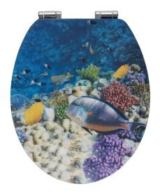 WC-Sitz Fish, MDF 3D