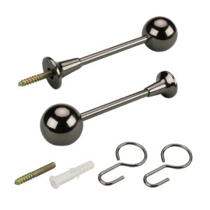 Schalhalter Raffhalter 12cm, titan, 1 Stück