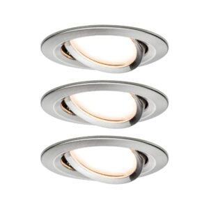 LED Einbauleuchte 3-Step-Dim Nova Coin Basisset schwenkbar rund 84mm 50 Grad Coin