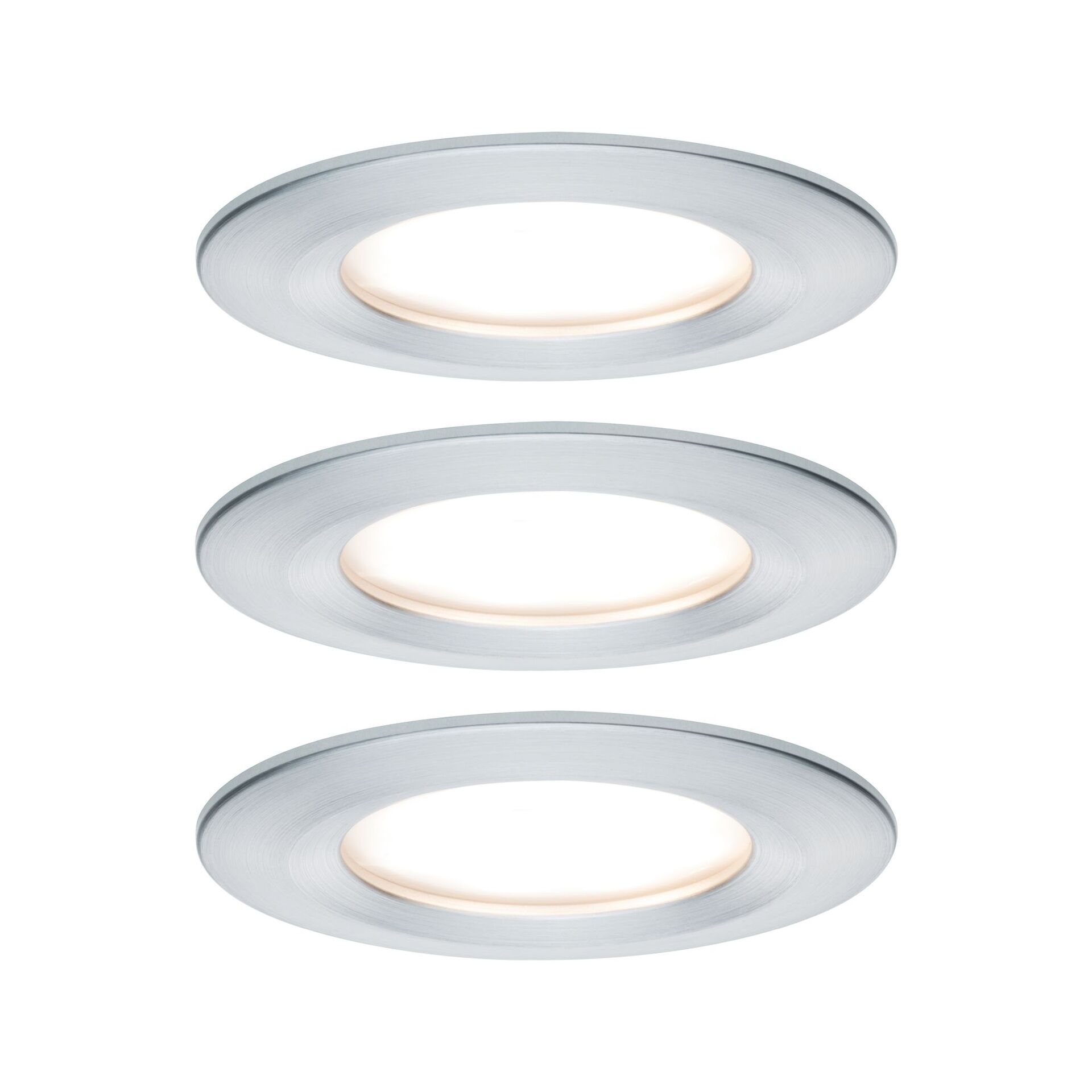 LED Einbauleuchte 3-Step-Dim Nova Coin Basisset starr rund 78mm Coin