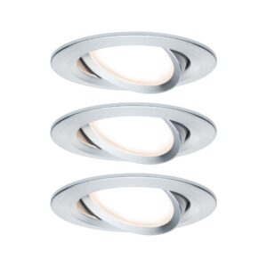 LED Einbauleuchte 3-Step-Dim Nova Coin Basisset schwenkbar rund 84mm 50 Grad Coin