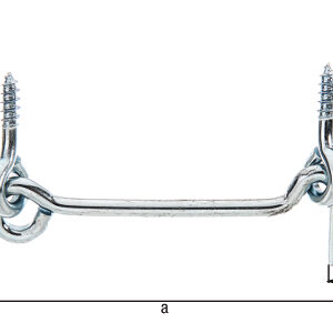 Sturmhaken mit Öse z.Einschrauben