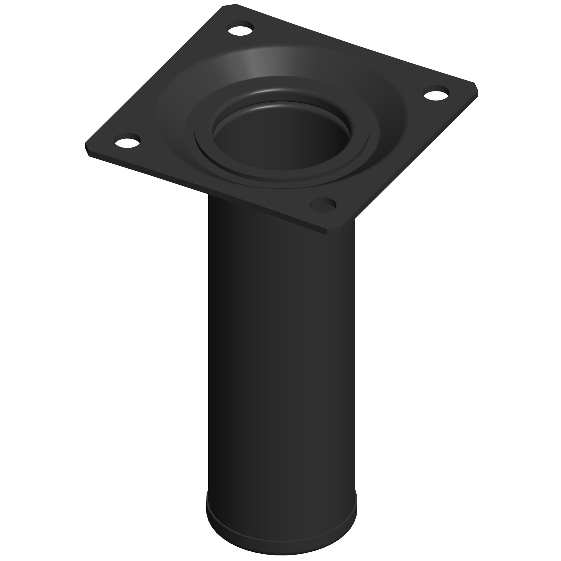Stahlrohrfuß Rund Ø30mm 1 Stahlrohrfuß Rund Ø30mm