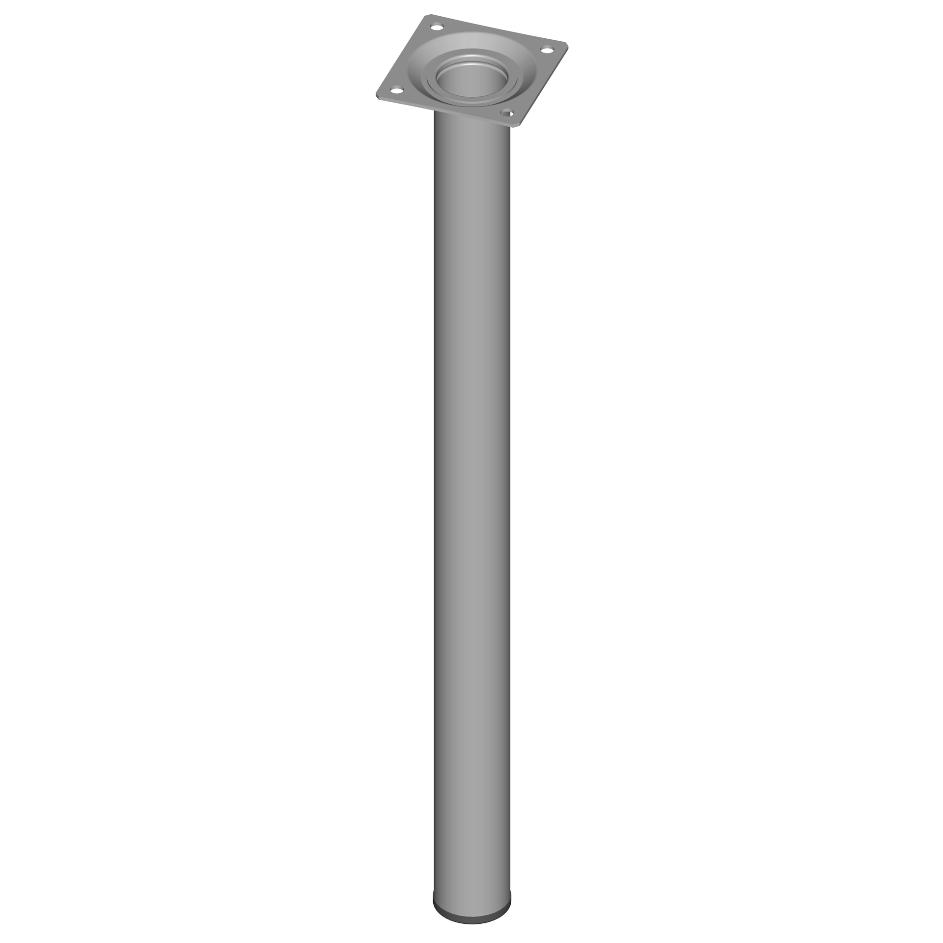 Stahlrohrfuß Rund Ø30mm 1 Stahlrohrfuß Rund Ø30mm