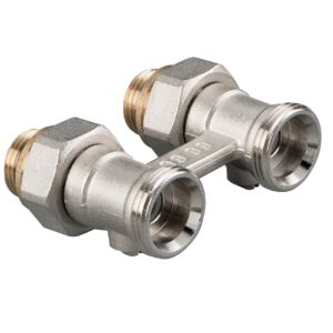Doppelkugelhahn Durchgangsform DN 15, 21,3 mm (1/2")