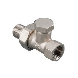 Heizkörperverschraubung Durchgangsform DN 15, 21,3 mm (1/2")