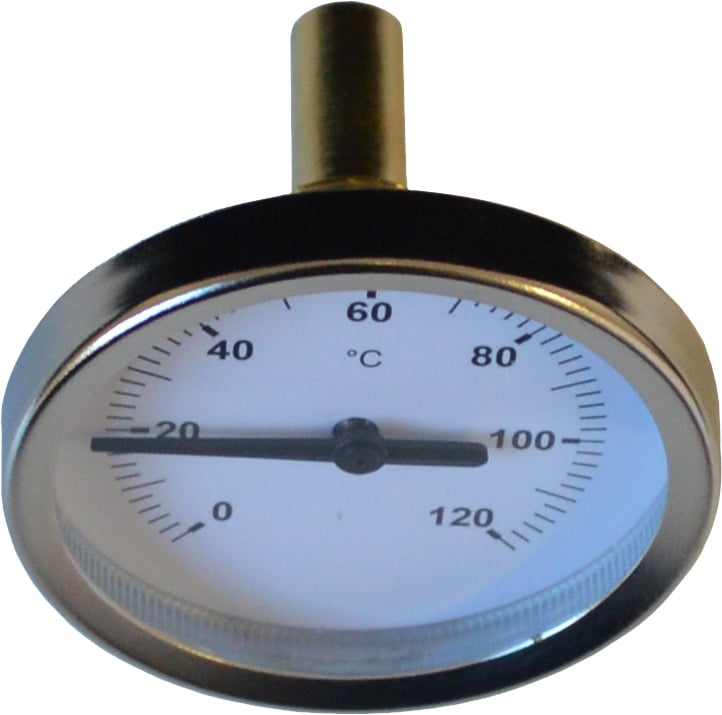 Bimetall-Zeigerthermometer, 21,3 mm (1/2") 1 Bimetall-Zeigerthermometer, 21,3 mm (1/2")