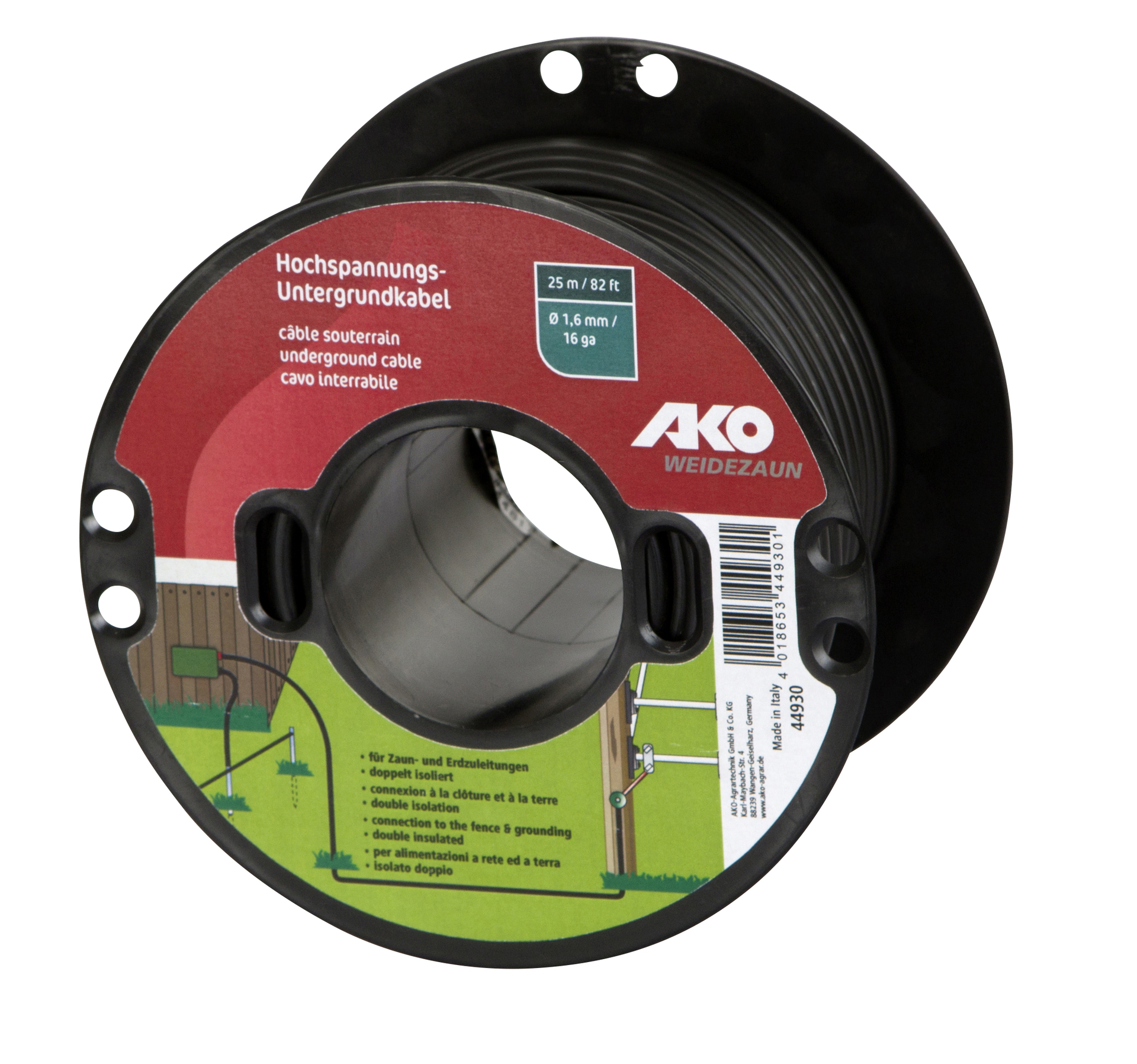 AKO-Untergrundkabel Ø 1,6 mm 1 AKO-Untergrundkabel Ø 1,6 mm