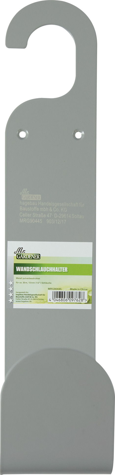Wandschlauchhalter Metall für Hähne 1 Wandschlauchhalter Metall für Hähne