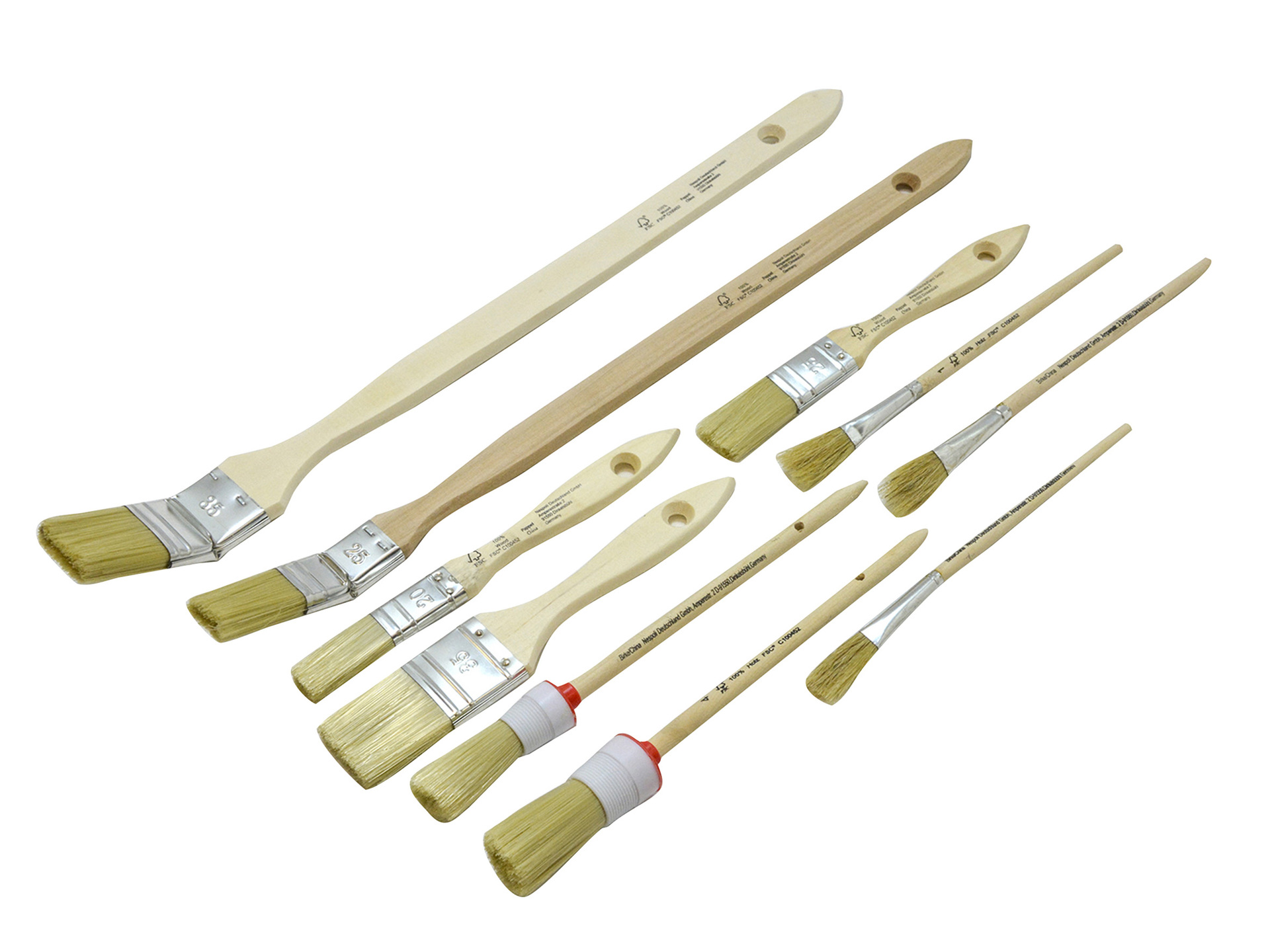 FSC-Pinselset, 10-teilig 1 FSC-Pinselset, 10-teilig