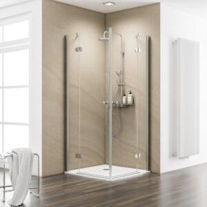 ExpressPlus MasterClass Eckdusche mit Nebenteil +  Duschwanne, 90x90x200cm