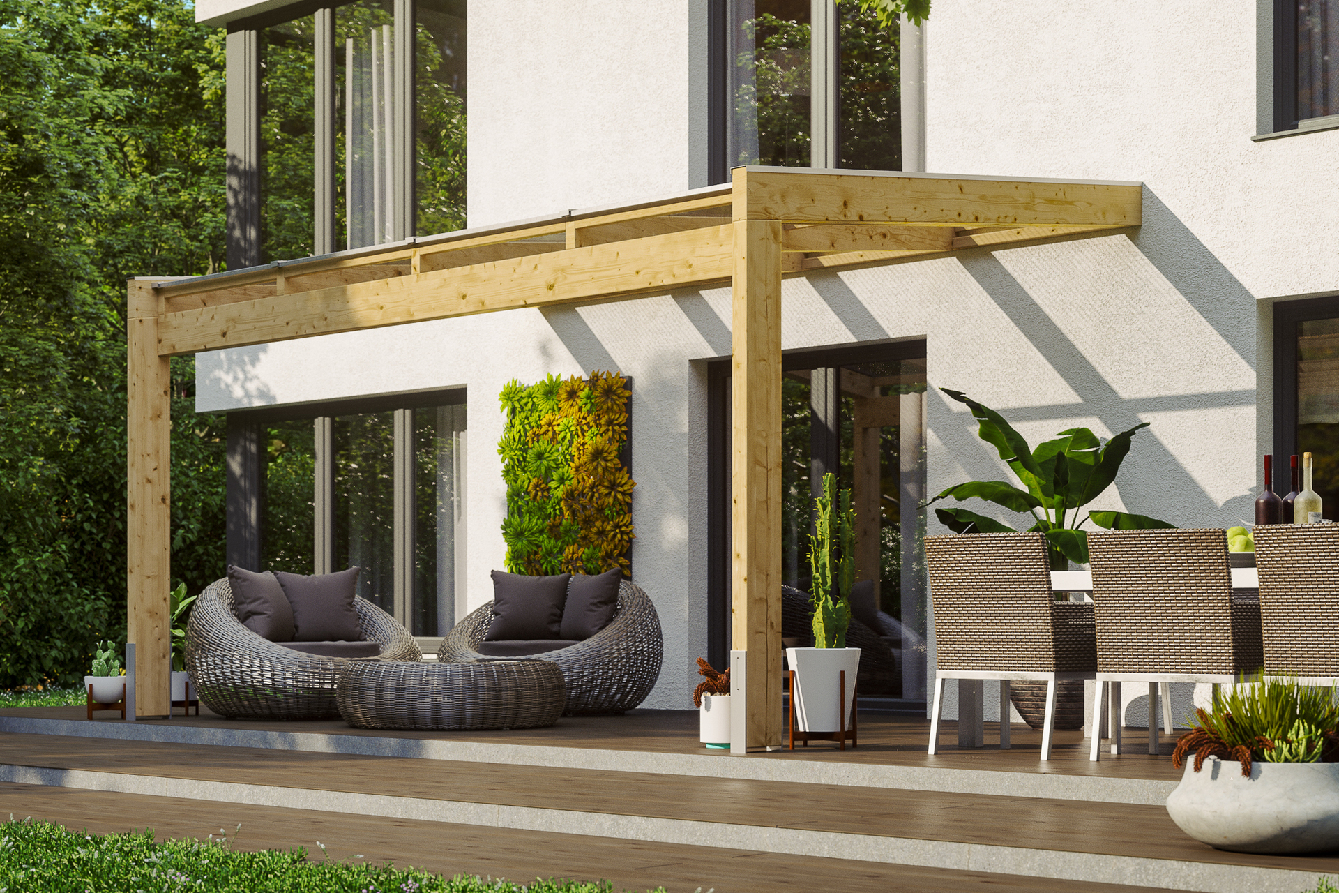 Terrassenüberdachung Novara 1 Terrassenüberdachung Novara