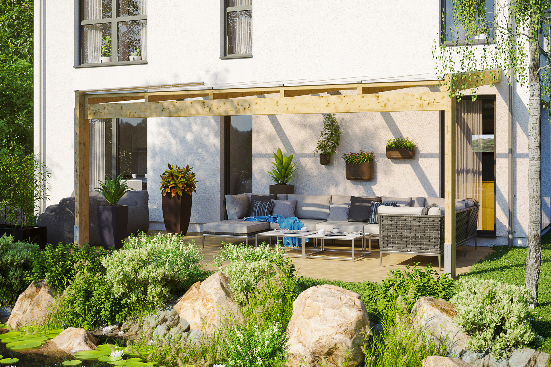 Terrassenüberdachung Novara 1 Terrassenüberdachung Novara